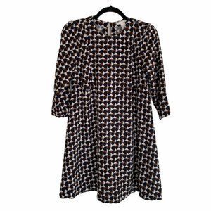 Swing Dress Geometric Print
